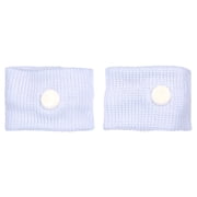Three Lollies Queasy Wrist Bands - Natural Nausea Relief & Sickness Prevention - Travel & Motion Sickness Bands - Relief from Nausea - White - 1 ct (2 Wrist Bands)