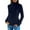 Blue, variant on Women's Fleece Sweater Fisherman Cable Knit Pullover without Pockets,Brown,2XL