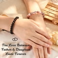 thumbnail image 3 of Father Daughter Matching Bracelet Natural Stone Jewelry -Gifts Ideas for Fathers Day Birthday, 3 of 7