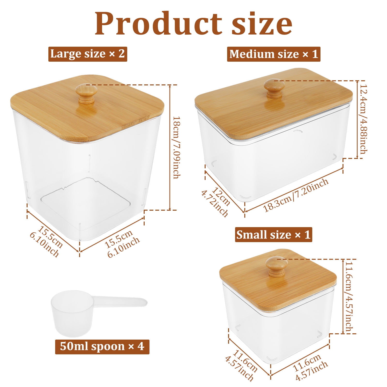 4 Pcs Laundry Powder Container with Lid Clear Dryer Sheet Holder Large Opening Reusable Organization Containers for Scent Booster