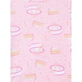 thumbnail image 2 of Wonder Nation Girls' Cotton Short Sleeve Top and Pants Tight Fit Birthday Pajamas Set, 2-Piece, Sizes 4-10, 2 of 3