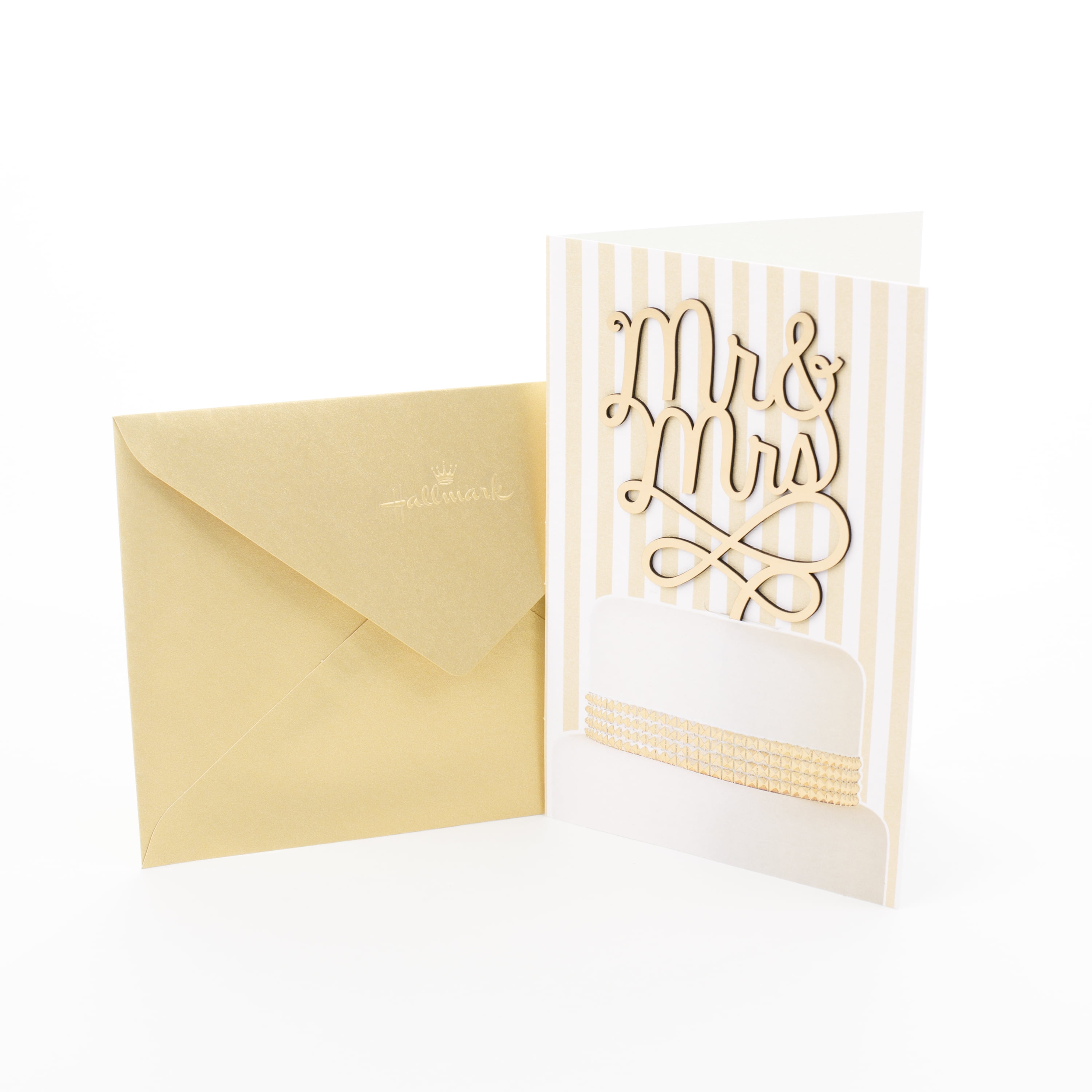 Hallmark Signature Wedding Greeting Card (Mr. & Mrs. Cake Topper