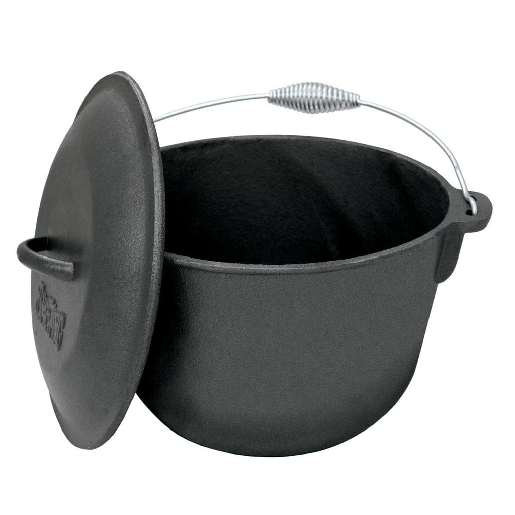 covered soup potcast iron lid bayou classic with domed quart kitchen 6 qt 