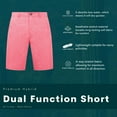 thumbnail image 5 of Visive Men's Hybrid Quick Dry Shorts - Stretch Fabric for Golf, Swimming, Hiking - Stylish Casual Wear - Big & Tall Sizes up to 44 - Versatile Land & Sea Comfort - Ultimate Comfort with Classic Fit, 5 of 8