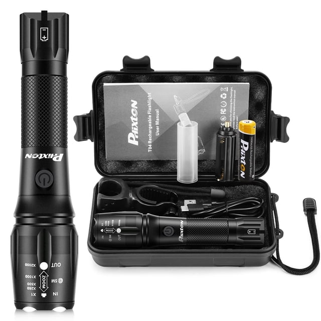 Linterna PHIXTON recargable de 5000 lúmenes USB C