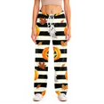thumbnail image 5 of Evdexr Women's Halloween Pajamas 2026 Cobweb Jack O Lantern Ghost Printed Pajama Pants Drawstring Palazzo Wide Leg Pants Sleep Casual High Waist Trousers 3XL, 5 of 7