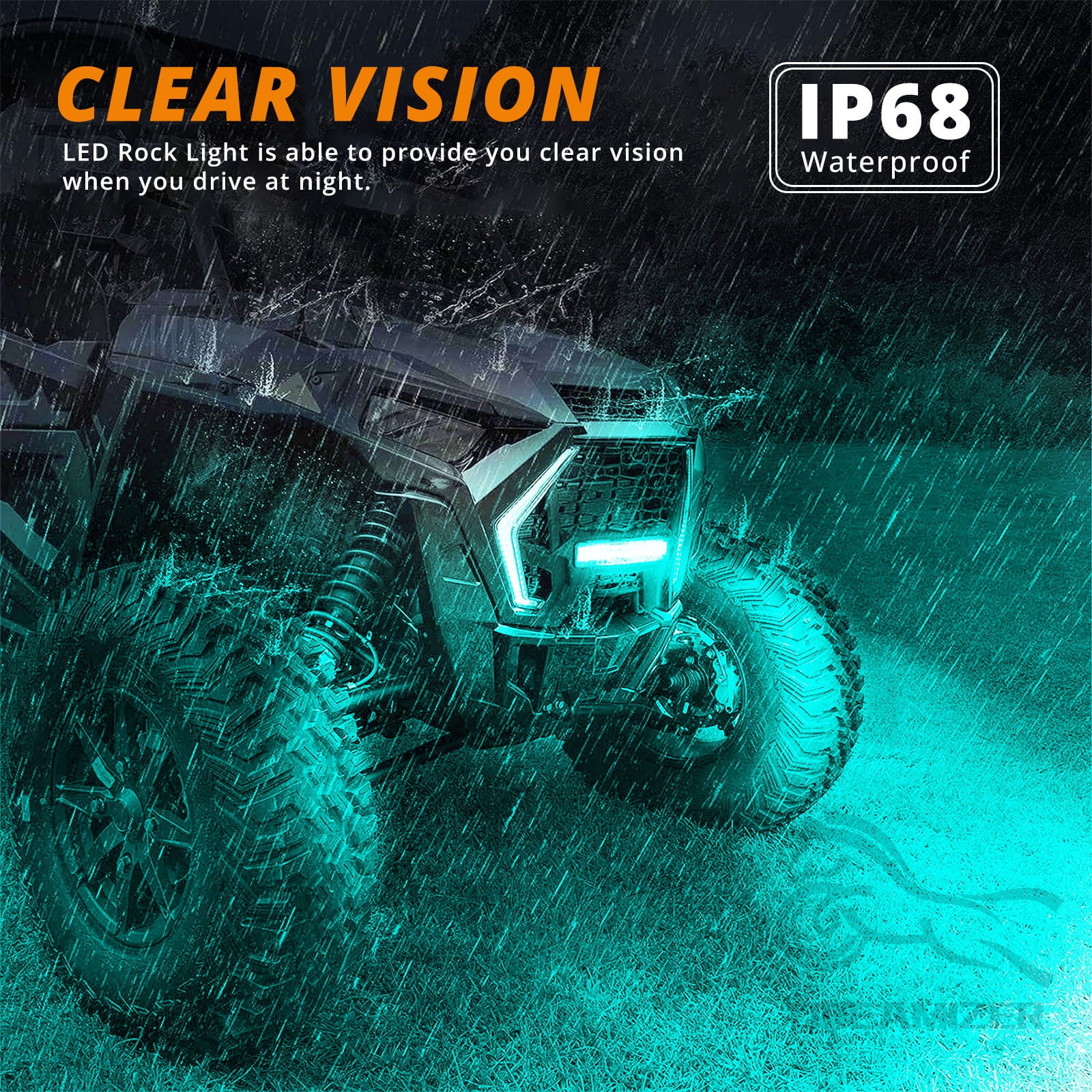 10 Pods APP Control RGB 240 LED Rock Lights For Jeep Off-Road Truck UTV Underbody Underglow Trail Rig Light Auto Decorative Lamp