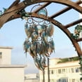 thumbnail image 6 of Kraoden Turquoise Tree of Life Dreamcatcher Charm with Colorful Feathers, Boho Wall Decoration for Home and Office, 6 of 6