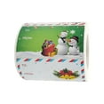 thumbnail image 1 of Rectangle Roll Christmas Holiday Card Gift Packaging Cute Cartoon Decoration Sticker Label, 1 of 9