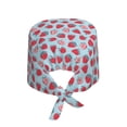 thumbnail image 2 of Gaeub Strawberries Print Cleaning Working Cap,Unisex Scrub Cap Nurse Hat,No-Slip Scrub Cap for Men & Women, 2 of 7