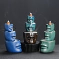 thumbnail image 3 of Brûleur d'Encens en Céramique Style Européen avec 3 Visages, Décoration Maison Cadeau (Sans Encens), 3 of 7