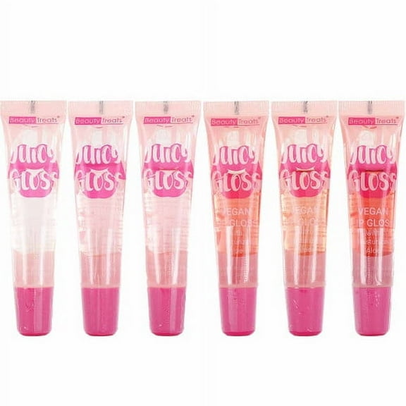 Beauty Treats Vegan Juicy Lip Gloss - Pack of 6