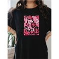 thumbnail image 1 of Oh how he loves us boho valentine Christian valentine Quote Woman'S Summer Short Sleeve T-Shirt with Front Print - Comfortable, Breathable Fabric, Casual Sporty Style, 1 of 6