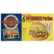 Fatburger Beef Patties, 6 Count, 2 lbs (Frozen)