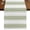 Green, variant on Aqua Striped Burlap Cotton Table Runner 13x60 Inches Long, Modern Thin Line Vertical Stripes Farmhouse Table Runners, Outdoor Dining Tablecloths Decor for Baby Shower/Party/Wedding