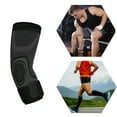 thumbnail image 6 of Unique Bargains 1 Pair Elbow Pads Protection Brace Tightening for Sports Black M Size, 6 of 7