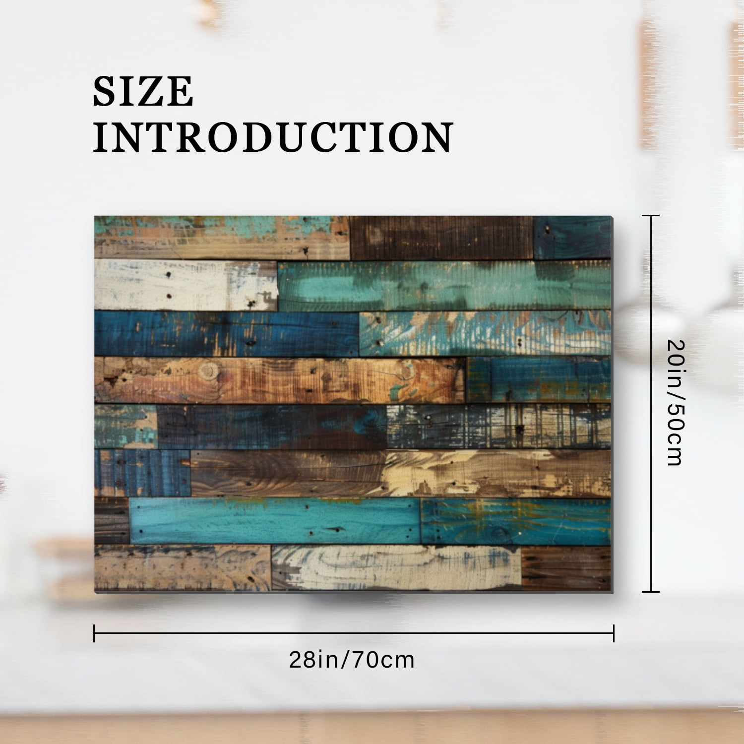 Diatomite Stove Top Covers, Distressed Rustic Wooden Planks Print Scratch-Resistant Glass Stove Protector, Square Foldable Durable Kitchen Decor Mat for Kitchen RV (28×20 Inch)