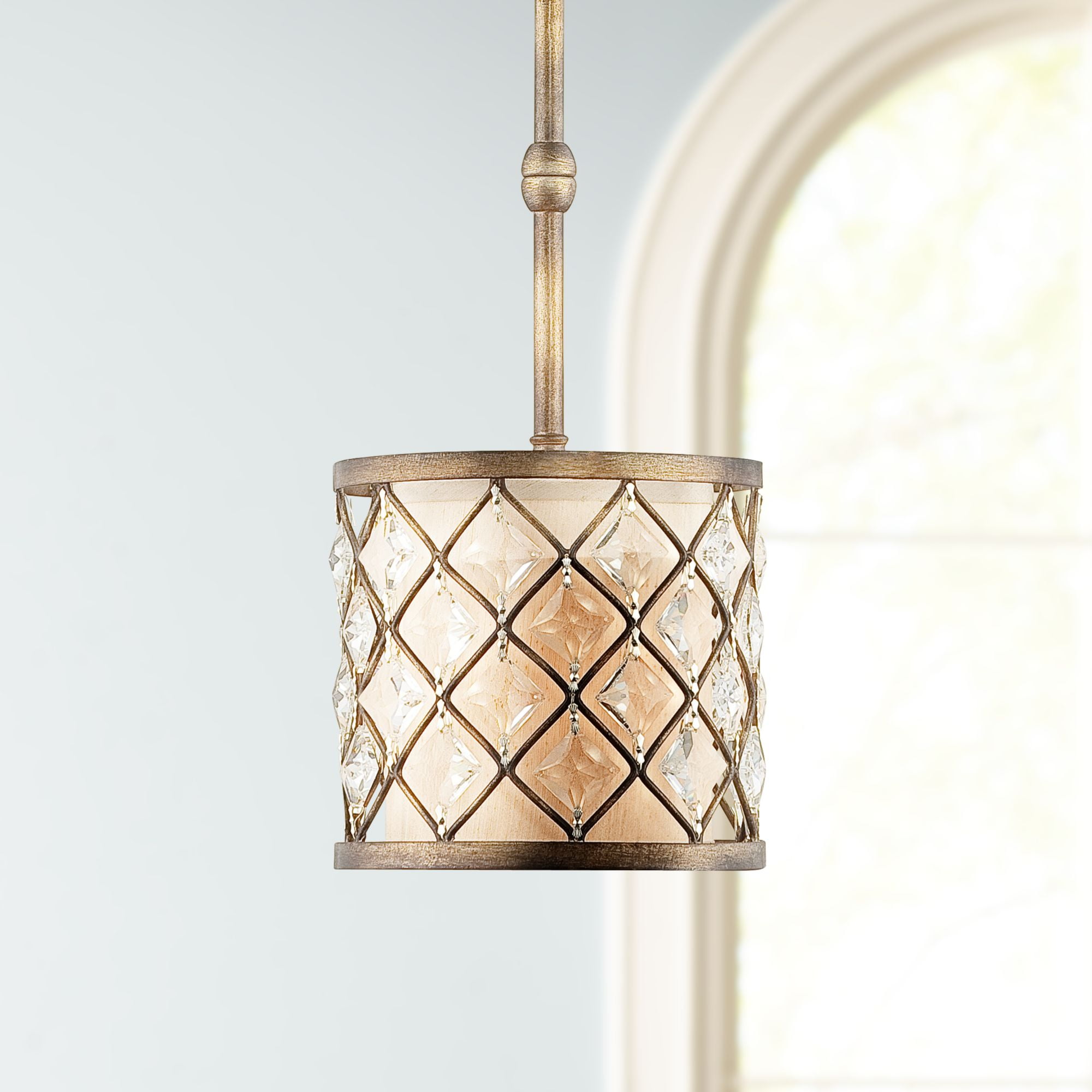 Mini pendants for kitchen island