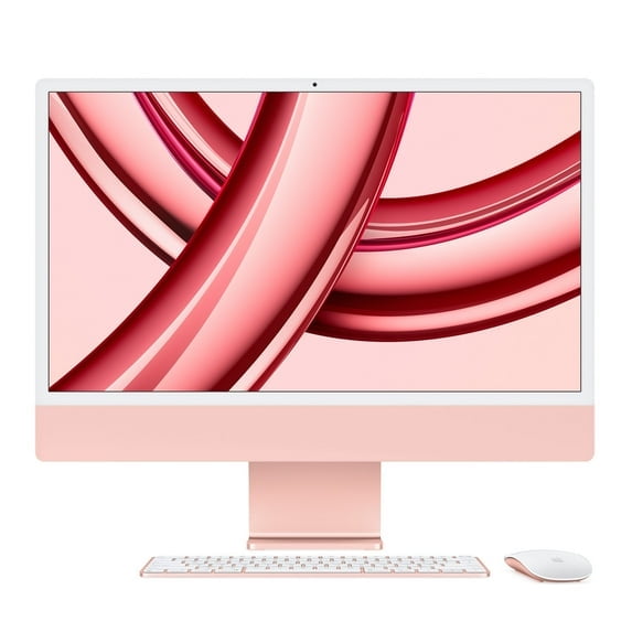Restored 2023 Apple iMac 24-inch with M3 Chip, 8-Core CPU, 8-Core GPU, 8GB RAM, 256GB SSD, Pink (Refurbished)