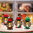 thumbnail image 7 of Christmas Snowman Decoration,Mini Snowman Lantern with Hats and Scarves Winter Small Snow Man Table Centerpiece Decorative Xmas Hanging Lamp Bulk for Holiday Party Favor,1PCS(Style C), 7 of 7