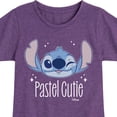 thumbnail image 3 of Disney - Lilo & Stitch - Pastel Cutie - Toddler & Youth Girls Short Sleeve Graphic T-Shirt, 3 of 5