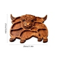 thumbnail image 3 of Highland Cute Cow Wooden Charcuterie Board,Shaped Charcuterie Board, Appetizer Board, for Snack Fruit Meat Cheese Home Party Banquet Family Gathering Dining Table Holiday Kitchen, 3 of 6