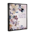 thumbnail image 3 of Stupell Industries Everything You Need Floral Phrase Inspirational Painting Black Floater Framed Art Print Wall Art, 3 of 6