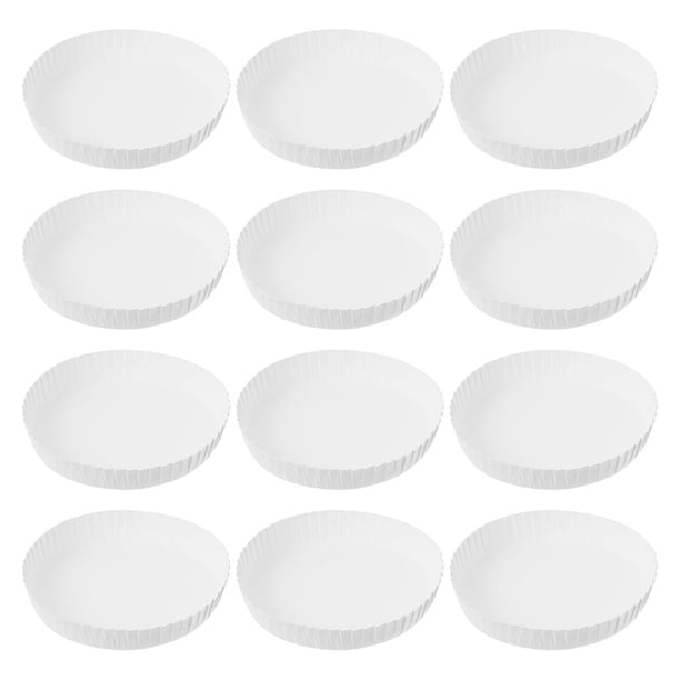50 tapas desechables para vasos de papel. Tapas de papel para bebidas.
