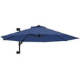 thumbnail image 1 of Outsunny Parasol Mural d'Extérieur pour Patio avec Rotation et Manivelle, Bleu, 1 of 10