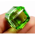 thumbnail image 2 of Lab Grown 40 to 45 Ct Glorious Green Topaz Cube Shape Glass Field Loose Gemstone, 2 of 2
