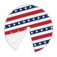 thumbnail image 3 of Bingfone Christmas Tree Skirt Mat Christmas Decoration Interior 48"-American Patriotic Stars And Stripes, 3 of 8