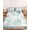 Turquoise Grey, variant on King Size Fitted Sheet Set - Ocean Coastal 3 Piece Bedding Sets 16" Deep Pocket Fitted Sheet with 2 Pillowcases, Watercolor Sea Turtle Coral Shell Wood Grain Brushed Microfiber Hotel Bed Sheets