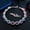 Light Rainbow, variant on Fashion Blue Rainbow CZ Crystal Round Oval Shape Charm Bracelet for Women Brides
