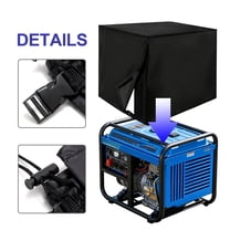 Heavy-Duty 600D Waterproof Generator Cover, Suitable for Most Generators, Outdoor Generator Dust Cover, 38”L x 30”W x 30”H Generator Protection Cover