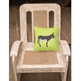 thumbnail image 2 of Carolines Treasures Mammoth Jack Donkey Green Fabric Decorative Pillow - 14 x 14 in., 2 of 2