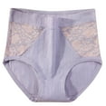 thumbnail image 2 of ylioge Womens Cotton-Underwear Panties Plus Size XL-6X High Waisted Briefs Ladies Lace Splice Stretchy Full Coverage Leakproof Brief, 2 of 3