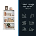 thumbnail image 6 of Mainstays Westley 3 Shelf Bookcase, White Finish, 6 of 14