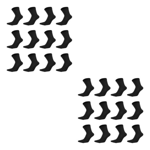 Sonducket 6a Juego de 2 calcetines de algodón transpirables para hombres que absorben el sudor y el desodorante Calcetines de hombre resistentes negro 2piezas