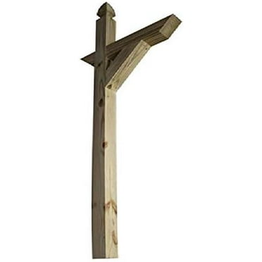 4 in. x 4 in. x 6 ft. Pressure-Treated Southern Pine Gothic Mailbox Post
