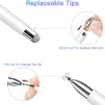 thumbnail image 2 of DEBGFS Stylus for iPad (2 Pcs)  StylusHome  Disc Universal Stylus Pens Touch Screens for Apple//Ipad pro/Mini/Air/Android/Microsoft/Surface All Capacitive Touch Screens,black/white,none, 2 of 4