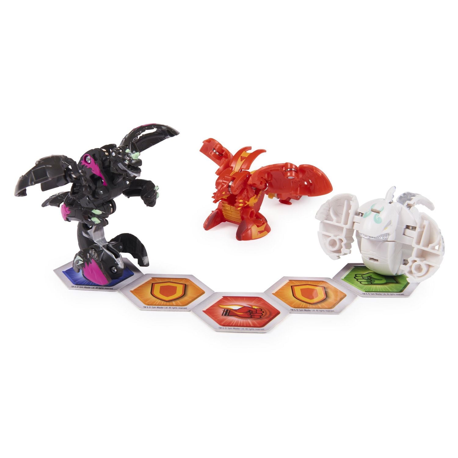 Bakugan Evolutions Starter Pack 3-Pack, Sairus Ultra with Warrior Whale and Dragonoid Evo, Collectible Action Figures, Ages 6 and Up
