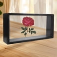 thumbnail image 6 of QSTDGVPW Shadow Box Tickets Art Badges with Glass Cover Bouquet Wood Gift Display Case black, 6 of 9