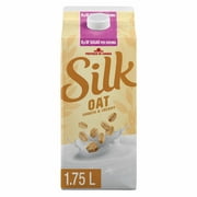 Silk Oat Beverage, Unsweetened, Plant Based, Dairy Free, 1.75L