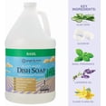 thumbnail image 2 of Ginger Lily Farms Botanicals Plant-Based Liquid Dish Soap, Concentrated Formula with Max Grease Cleaning Power, Cruelty-Free, Basil Scent, 1 Gallon Refill (128 Fl. Oz.), 2 of 6