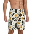 thumbnail image 6 of Mens Pajama Shorts, cute halloween pumpkins skull Sleep Shorts Men Pajama Bottoms Lounge PJ Shorts with Pockets, 6 of 6