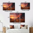 thumbnail image 4 of Designart "Egypt magic Sands Landscape" Egypt Wall Art Prints Set, 4 of 5