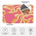 thumbnail image 3 of Pink Orange Door Mat Indoor Outdoor, Art Abstract Modern Geometric Non Slip Welcome Mat with Rubber Backing, Absorbent Fabric Front Door Mats Entryway Rug for Home Patio Entrance 16"x24", 3 of 9
