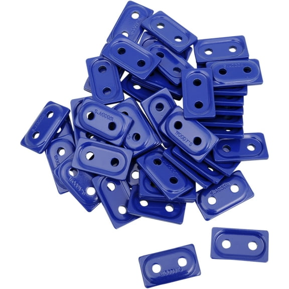 Woodys Double Digger Aluminum Support Plates   Blue - 5/16in. Thread ADD2-3795-B