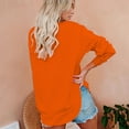 thumbnail image 2 of Juebong Womens Off Shoulder Sweatshirt Long Sleeve Pullover Top Casual Loose Cute Sweatshirts Sweaters Hooded Blouses Tops, 2 of 5
