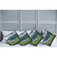 thumbnail image 6 of Ambesonne Mountain Throw Pillow Cover 4 Pack, Sunny Summer Morning, 16", Multicolor, 6 of 6